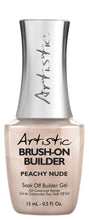 Load image into Gallery viewer, Artistic Nail Design Brush on Builder Gel 15ml - Peachy Nude