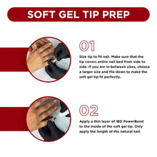 Load image into Gallery viewer, ibd Soft Gel Tips - Long Coffin 504 Tips / 12 Sizes
