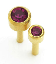 Load image into Gallery viewer, CAFLON BIRTHSTONE EARRINGS SILVER AND GOLD
