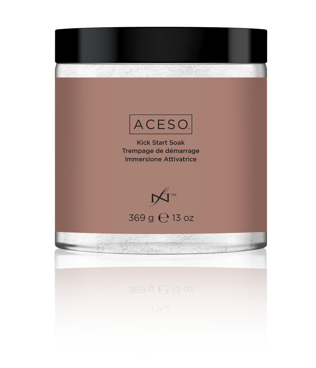Famous Names Aceso Kick Start Soak; Powered By Natural Bio-Actives.