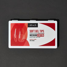 Load image into Gallery viewer, ibd Soft Gel Tips - Medium Coffin 504 Tips / 12 Sizes
