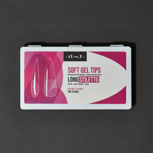 Load image into Gallery viewer, ibd Soft Gel Tips - Long Stiletto 504 Tips / 12 Sizes
