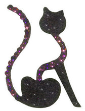 Load image into Gallery viewer, SWAROVSKI CRYSTALS - BLACK &amp; PINK KITTY
