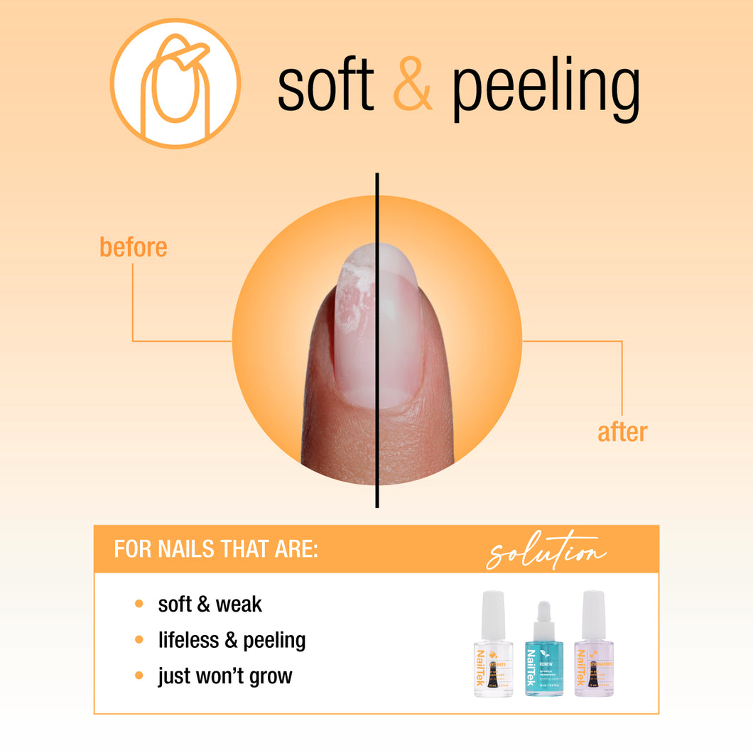Nail Tek Nail Recovery For Soft Peeling Nails 3pc Kit