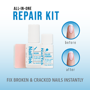 Nail Tek Nail Repair For Torn, Cracked Or Split Nails 2pc Kit