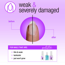 Load image into Gallery viewer, Nail Tek Nail Rescue For Weak Severely Damaged Nails 3pc Kit
