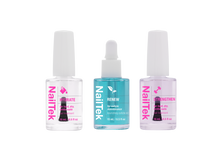 Load image into Gallery viewer, Nail Tek Nail Therapy For Hard Brittle Nails 3pc Kit
