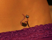 Load image into Gallery viewer, SWAROVSKI CRYSTALS - BLACK &amp; PINK KITTY
