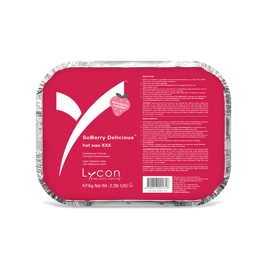 LYCON SOBERRY DELICIOUS HOT WAX 1KG