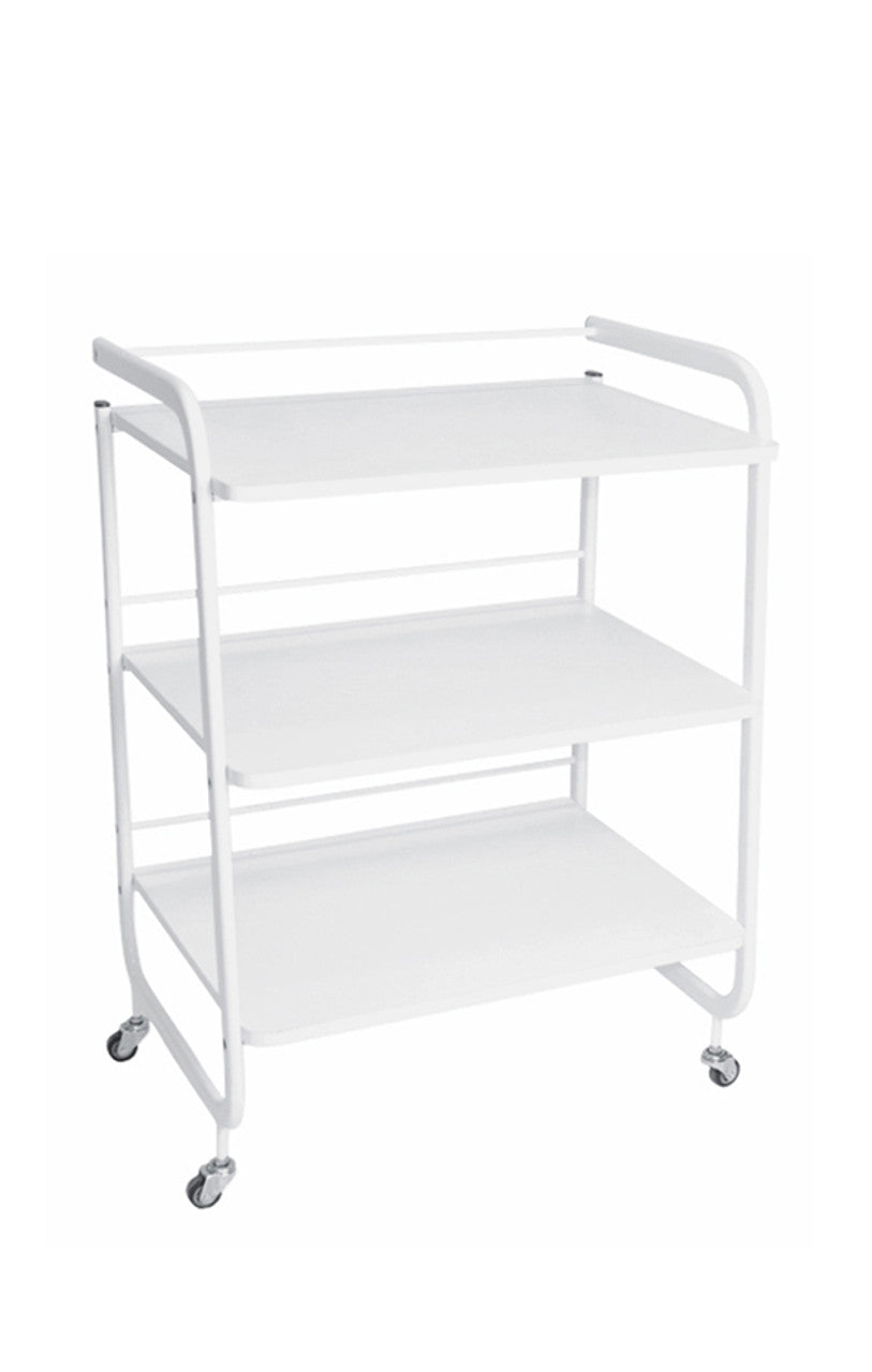 White Beauty Trolley 3 Tier Shelves