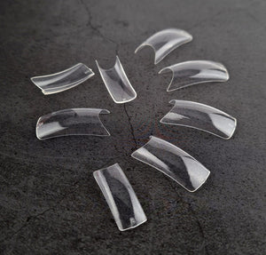 Crisp Clear Nail Tips - No Well - Deep Smile 100 Count