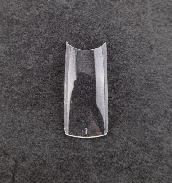 Crisp Clear Nail Tips - No Well - Deep Smile 100 Count