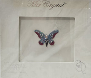 SWAROVSKI CRYSTALS - KISSES BLUE/PINK BUTTERFLY