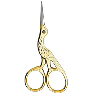 STORK SCISSORS STRAIGHT GOLD