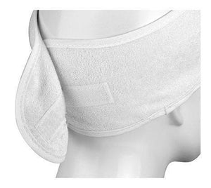 WHITE HEADBAND TERRY TOWEL 2 PACK