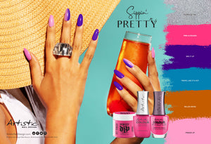 SIPPIN PRETTY COLOUR GLOSS & COLOUR REVOLUTION 12PC DISPLAY