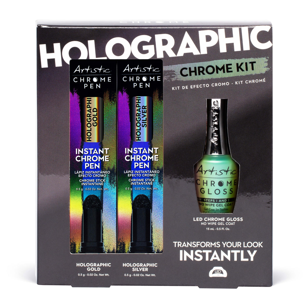 CHROME 3PC KIT - HOLOGRPAHIC LOOK