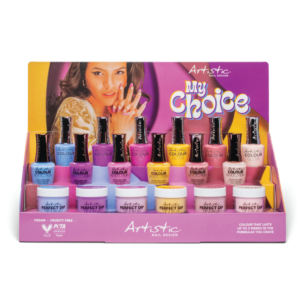 ARTISTIC - MY CHOICE GLOSS & COLOUR REVOLUTION 12PC DISPLAY