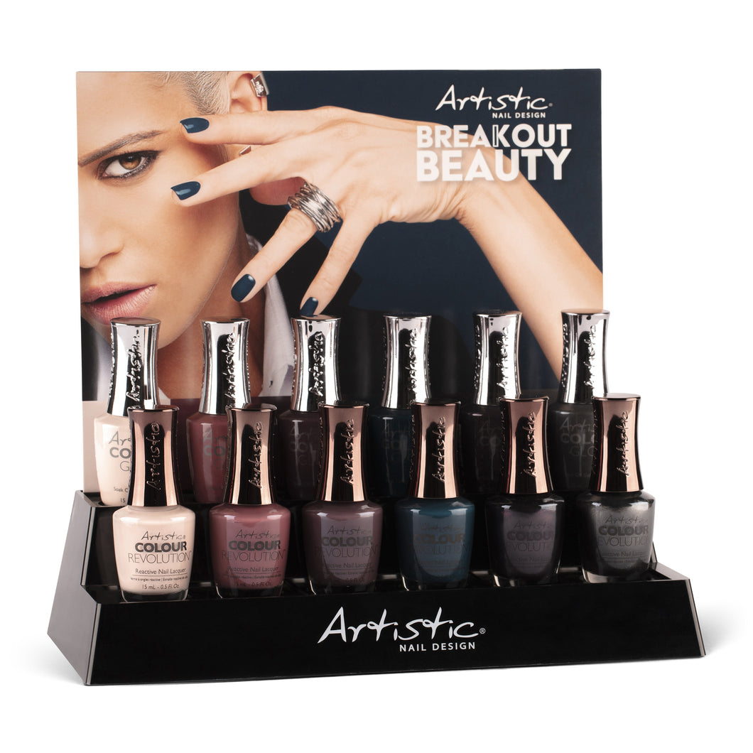 BREAK OUT BEAUTY - COLOUR GLOSS & COLOUR REVOLUTION 12PC DISPLAY