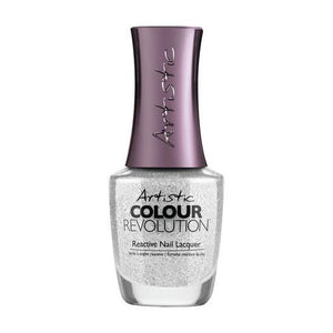 Artistic Lacquer I MAKE THE RULES - Silver Brushed Metal Foil NAIL LACQUER - Professional Salon Brands