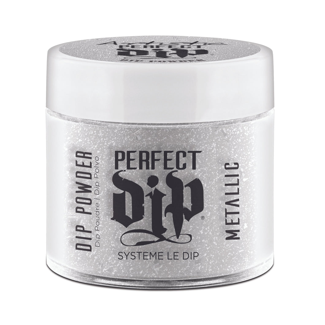 Artistic Dip I MAKE THE RULES - Silver Brushed Metal Foil DIP - Professional Salon Brands