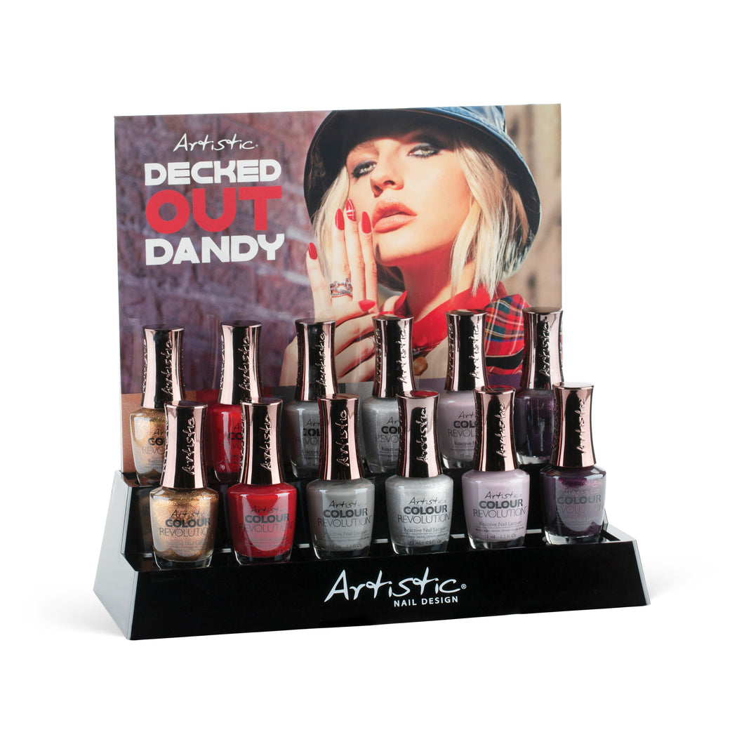 Artistic Decked Out Dandy COLOUR GLOSS & COLOUR REVOLUTION 12PC DISPLAY DISPLAY - Professional Salon Brands