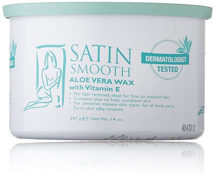 Satin Smooth Aloe Vera Strip Wax with Vitamin E 397g - Professional Salon Brands