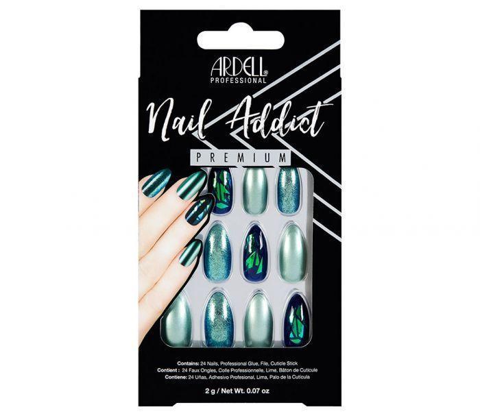 Ardell Nail Addict - Green Glitter Chrome - Professional Salon Brands