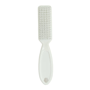 NAIL SCRUB BRUSH - PLASTIC HANDLE WHITE
