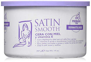 Satin Smooth Honey Strip Wax with Vitamin E 397g - Professional Salon Brands