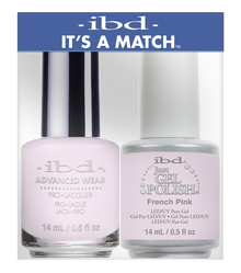 ibd Just Gel Polish & Advanced Wear Duo - FRENCH PINK DUO - Professional Salon Brands