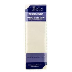 Satin Smooth Large Muslin Epilating Strips 100 pack - Professional Salon Brands