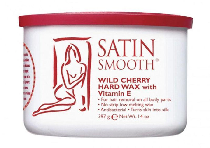 Satin Smooth Wild Cherry Hard Wax with Vitamin E 397g - Professional Salon Brands