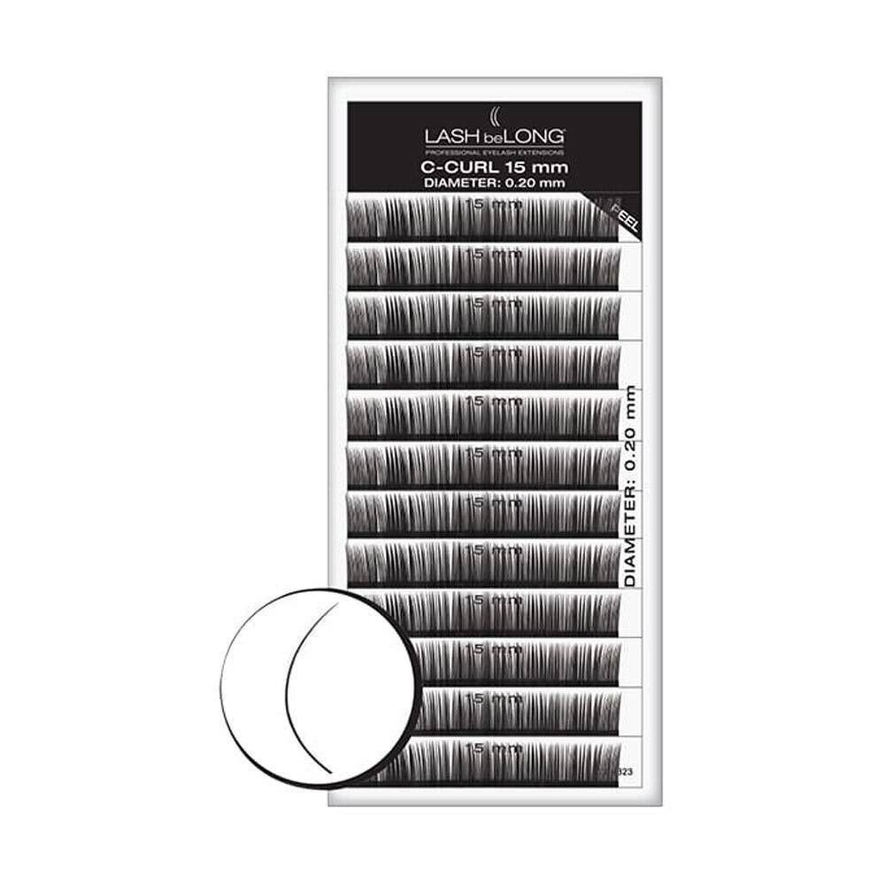 LASH beLONG C-Curl Lashes 15mm - Professional Salon Brands