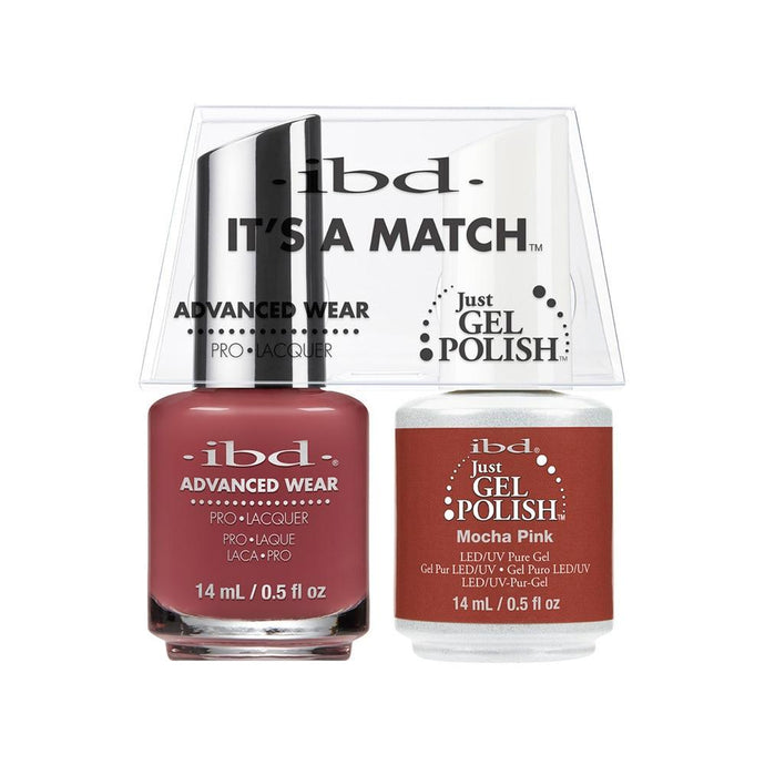ibd Gel Polish & Lacquer Duo - Mocha Pink - Professional Salon Brands