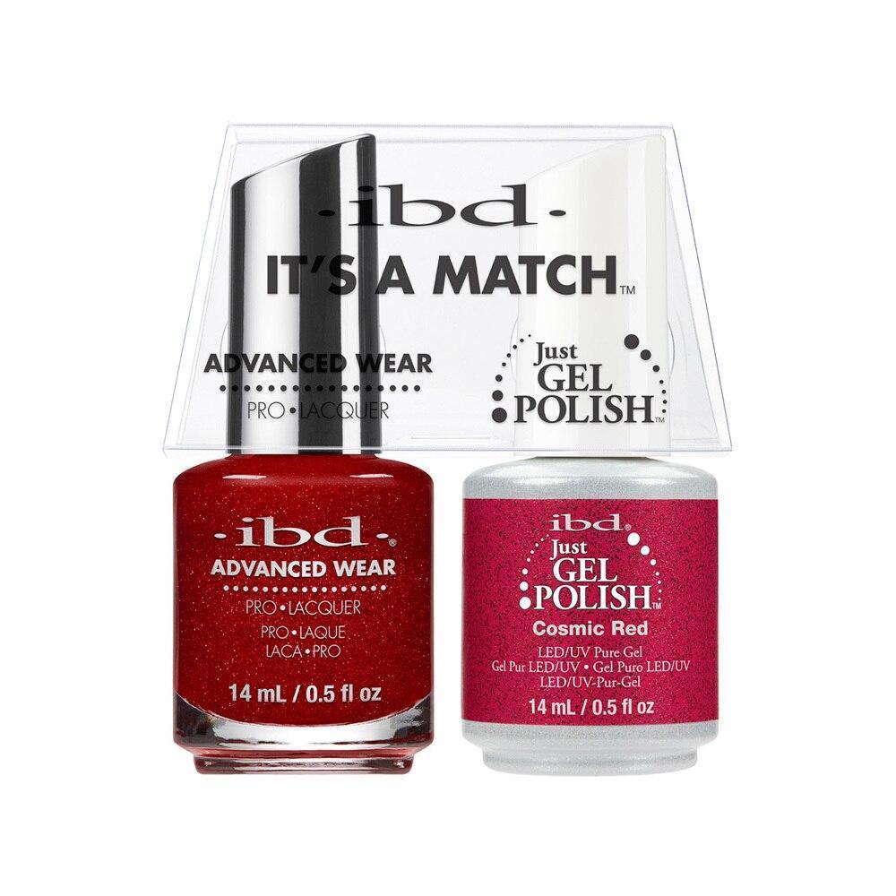 ibd Gel Polish & Lacquer Duo - Cosmic Red - Professional Salon Brands