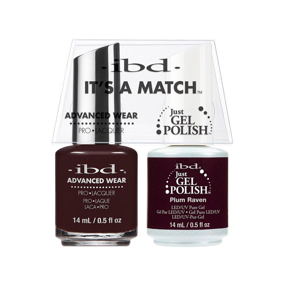 ibd Gel Polish & Lacquer Duo - Plum Raven - Professional Salon Brands