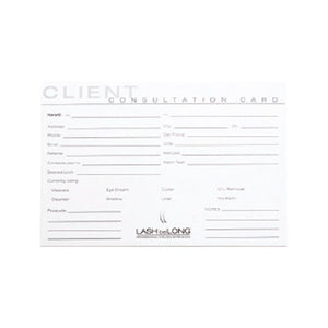 LASH beLONG Client Consultation Cards - Professional Salon Brands