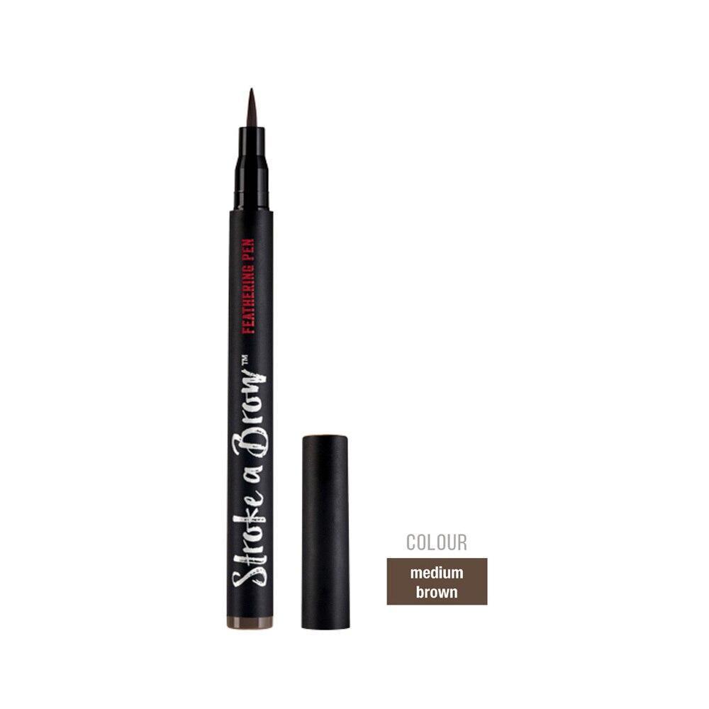 Ardell Beauty Stroke A Brow Feathering Pen - Medium Brown - Professional Salon Brands