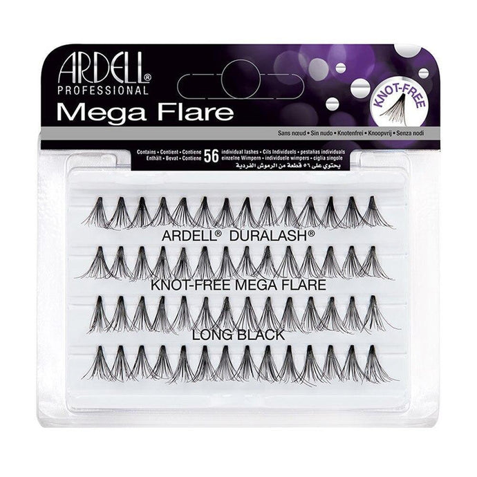 Ardell Lashes Mega Individuals Knot-Free - Long Black - Professional Salon Brands