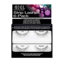 Load image into Gallery viewer, Ardell Lashes Natural Lash 110 Black 6pk - Professional Salon Brands
