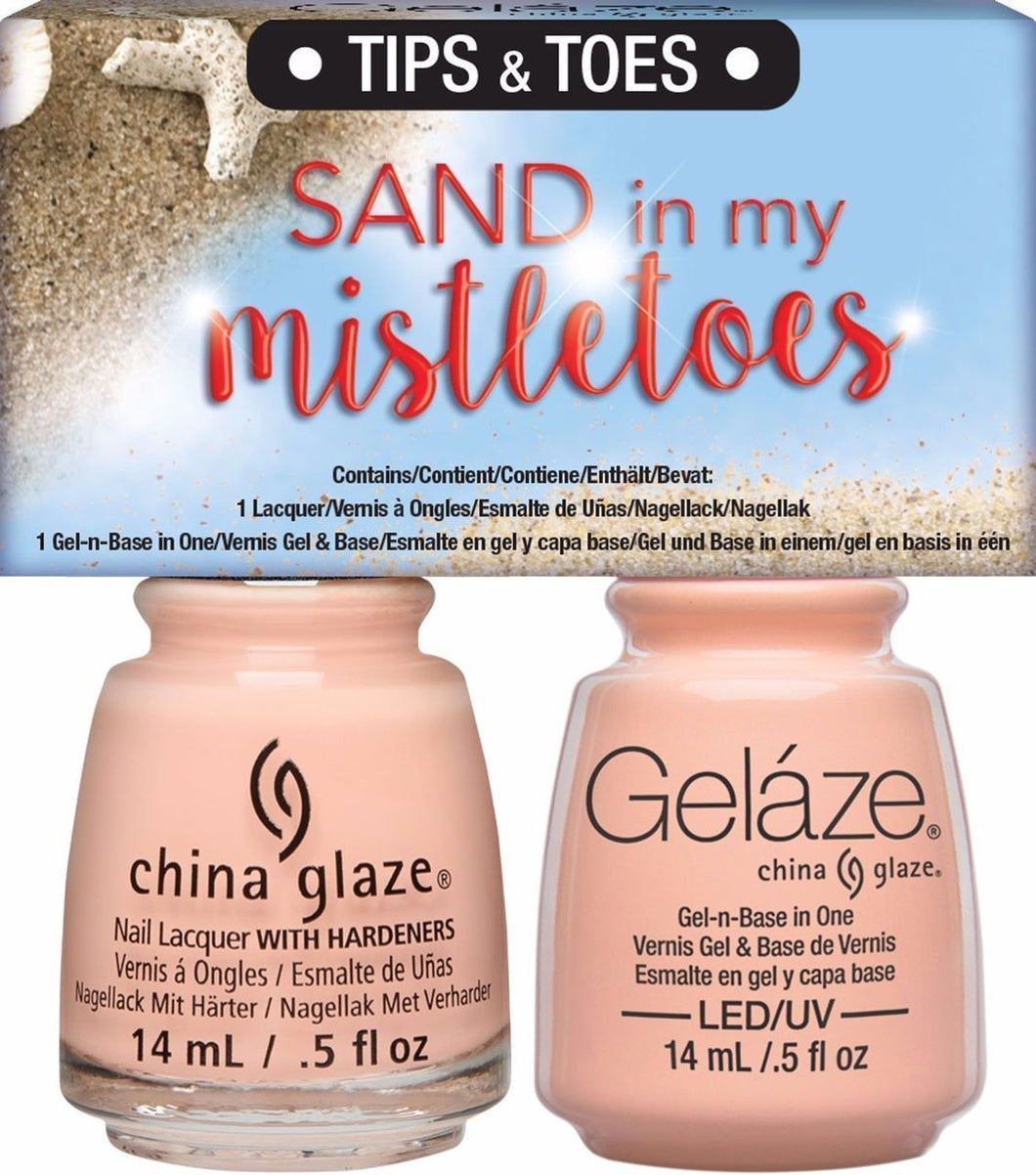 China Glaze Gelaze Gel & Lacquer Duo - Sand In My Mistletoe - Professional Salon Brands