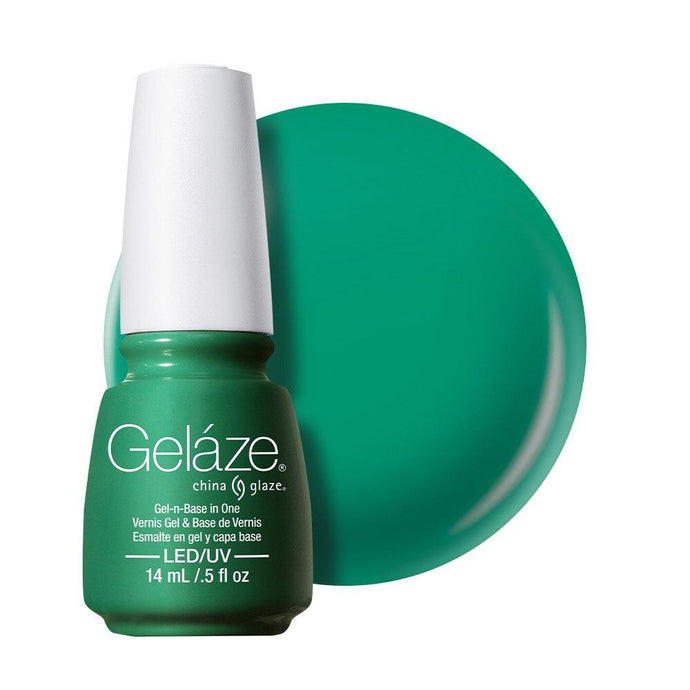 China Glaze Gelaze Gel & Base 14ml - Four Leaf Clover - Professional Salon Brands