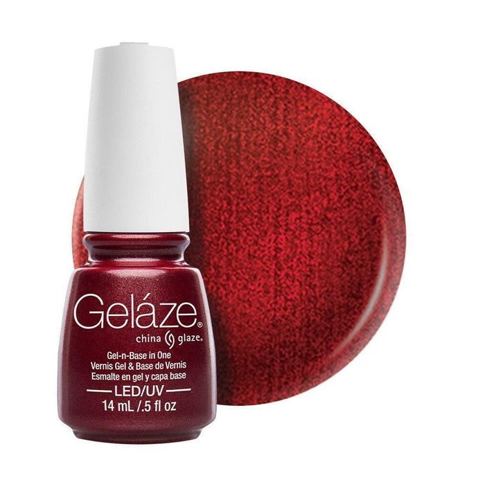 China Glaze Gelaze Gel & Base 14ml - Long Kiss - Professional Salon Brands
