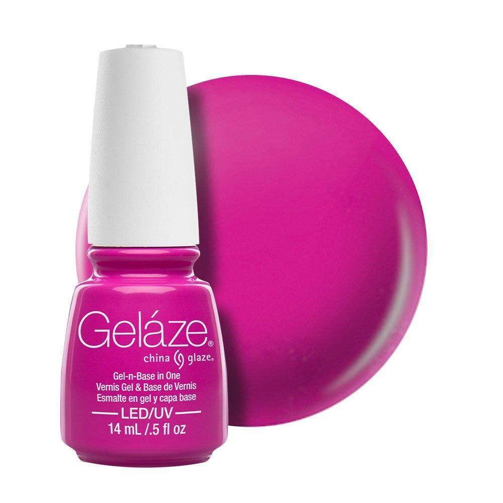 China Glaze Gelaze Gel & Base 14ml - Purple Panic - Professional Salon Brands
