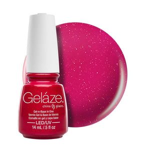 China Glaze Gelaze Gel & Base 14ml - Strawberry Fields - Professional Salon Brands