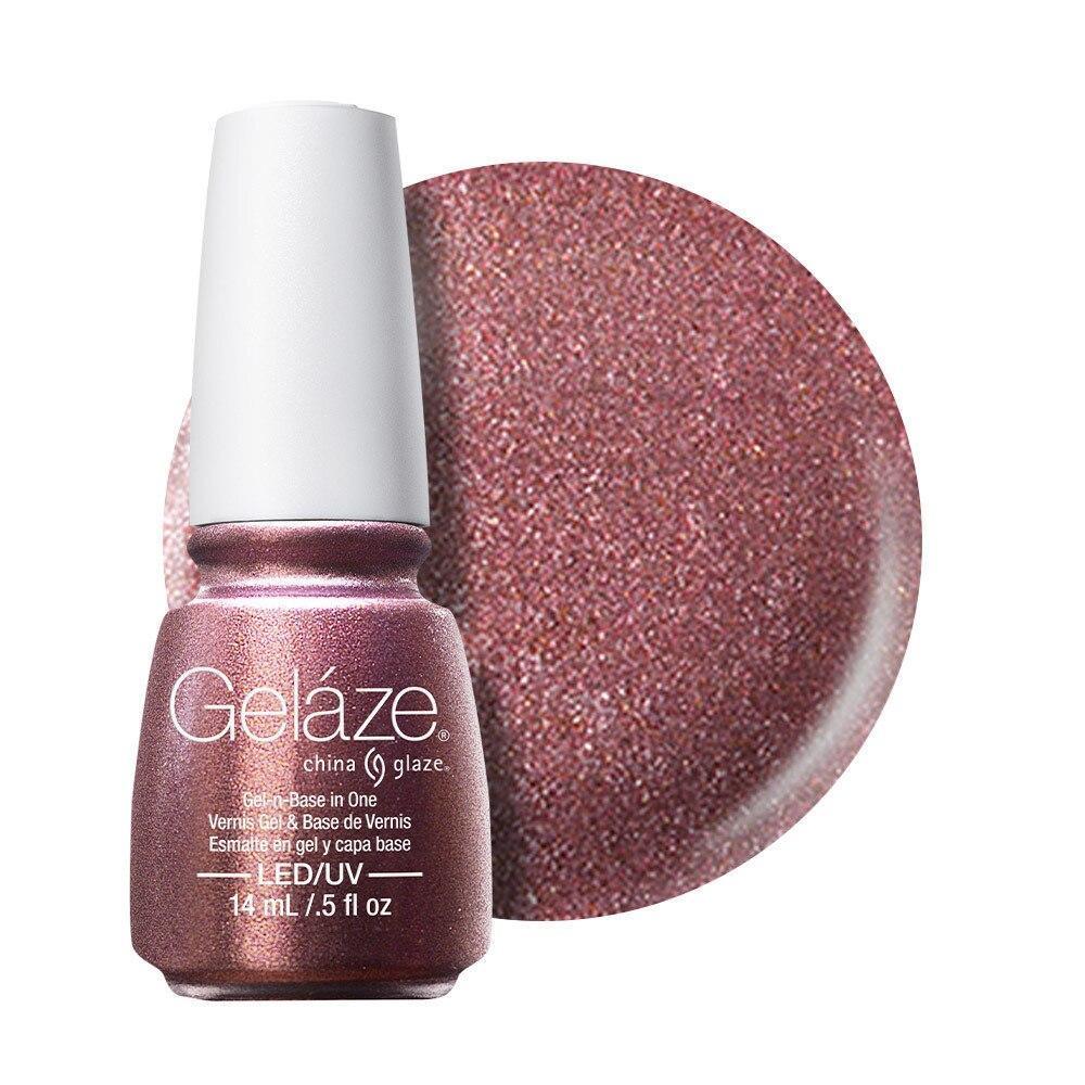 China Glaze Gelaze Gel & Base 14ml - Strike Up A Cosmo - Professional Salon Brands