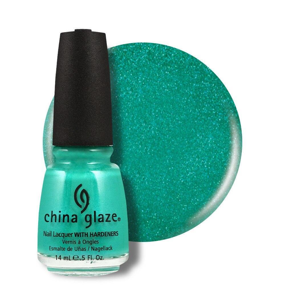 China Glaze Nail Lacquer 14ml - Turned Up Turquoise - Professional Salon Brands