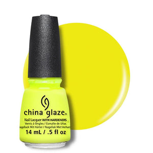 China Glaze Nail Lacquer 14ml - Yellow Polka Dot Bikini - Professional Salon Brands