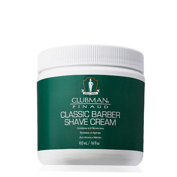 Clubman Pinaud Classic Barber Shave Cream (non-aerosol) 453ml - Professional Salon Brands